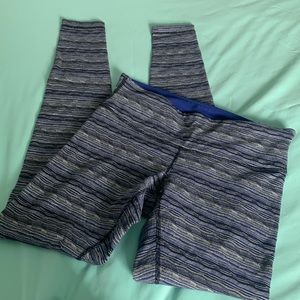 Lululemon Wunder Under Pant III Space Dye Twist Sapphire Blue Multi